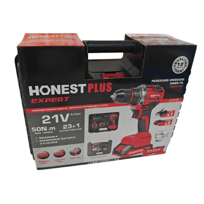 Visseuse Brushless 21V HONESTPLUS YAE6155